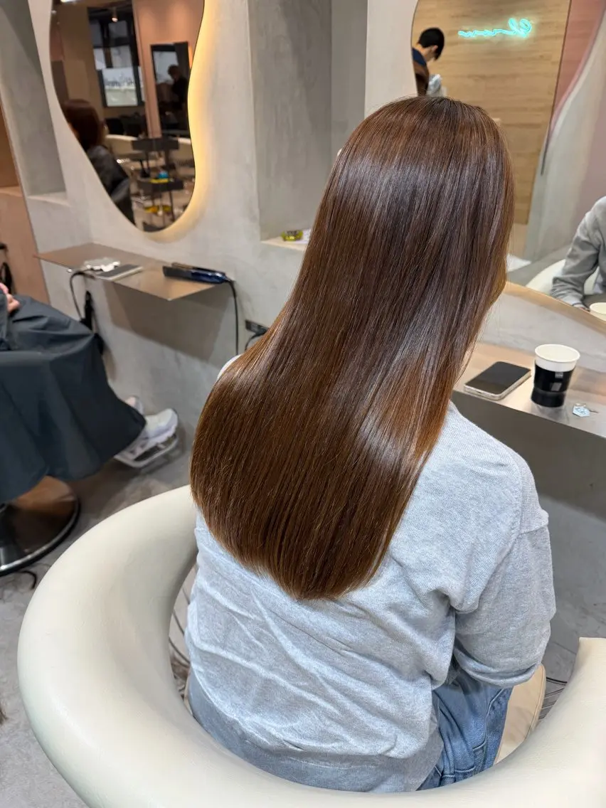 ロング 大宮🎀うる艶矯正 mizukiのヘアスタイル