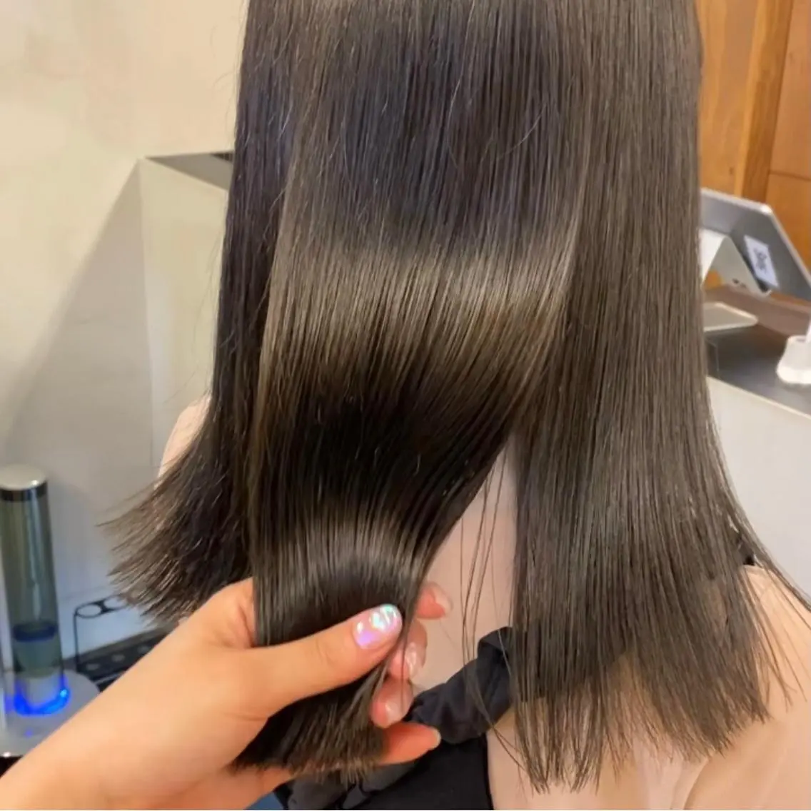 ミディアム カラー パーマ ヘアアレンジ メンズ キッズ ネイル マツエク・マツパ 前川 朋香のヘアスタイル
