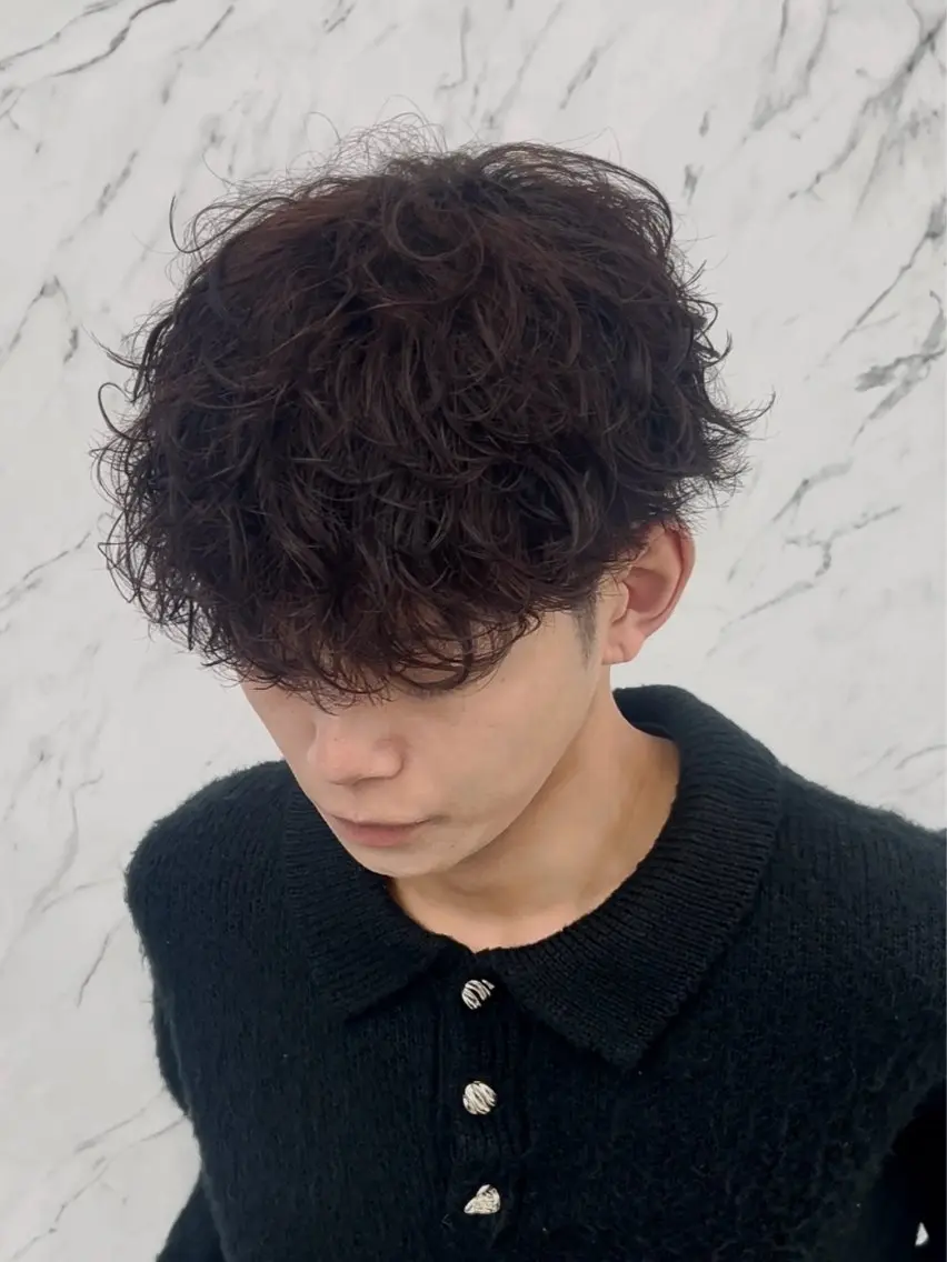 パーマ メンズ メンズパーマ 波巻きパーマ カット ユーリ メンズパーマ/カラーのヘアスタイル