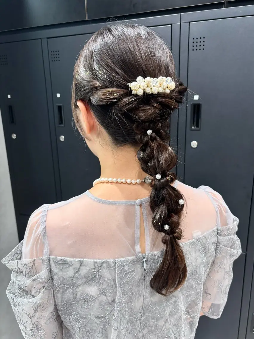 ヘアアレンジ ヘアセット 韓国ヘア|艶カラー| ヘアアレンジ|yuiのヘアスタイル