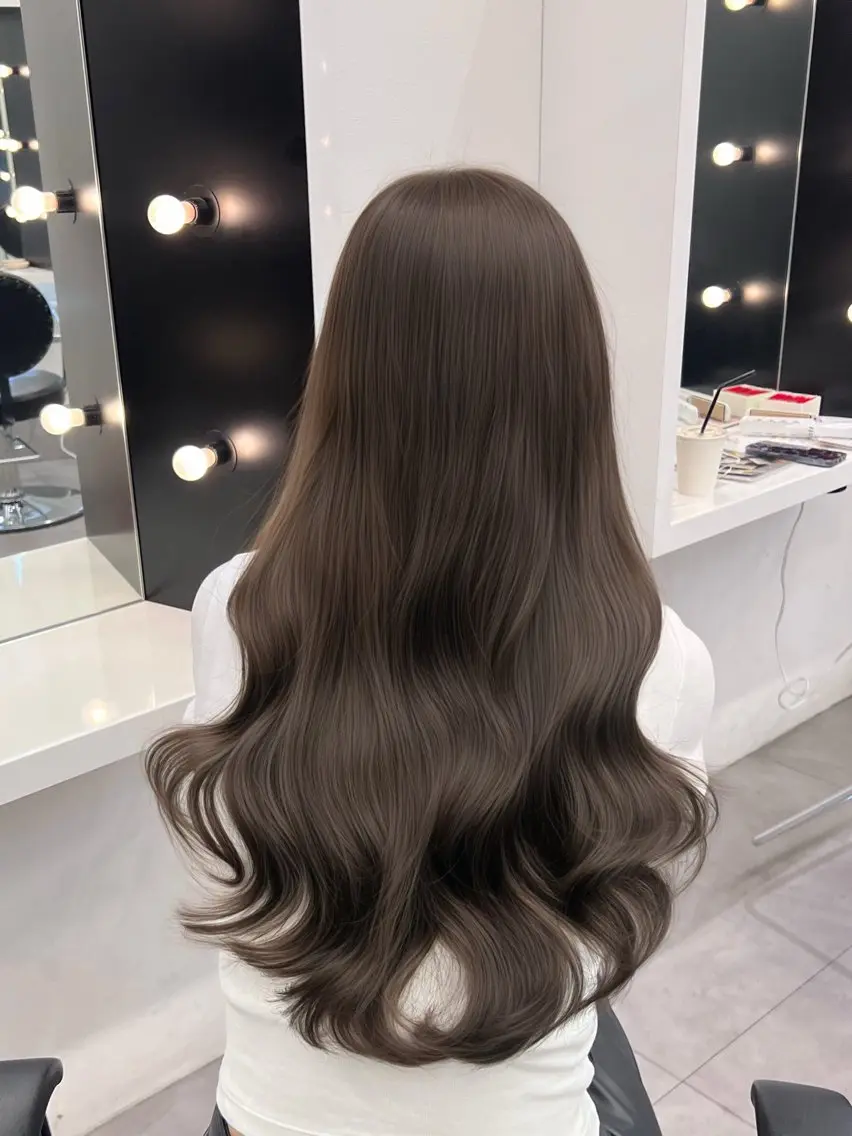 ロング ヘアカラー しゅういち/赤み消し カラー特化のヘアスタイル