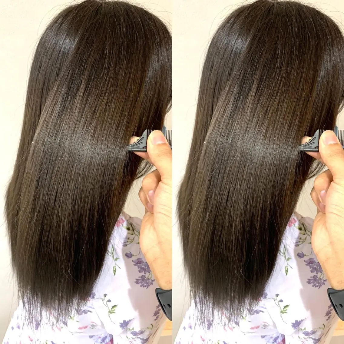 ロング 髪質改善 髪質改善カラーのヘアスタイル