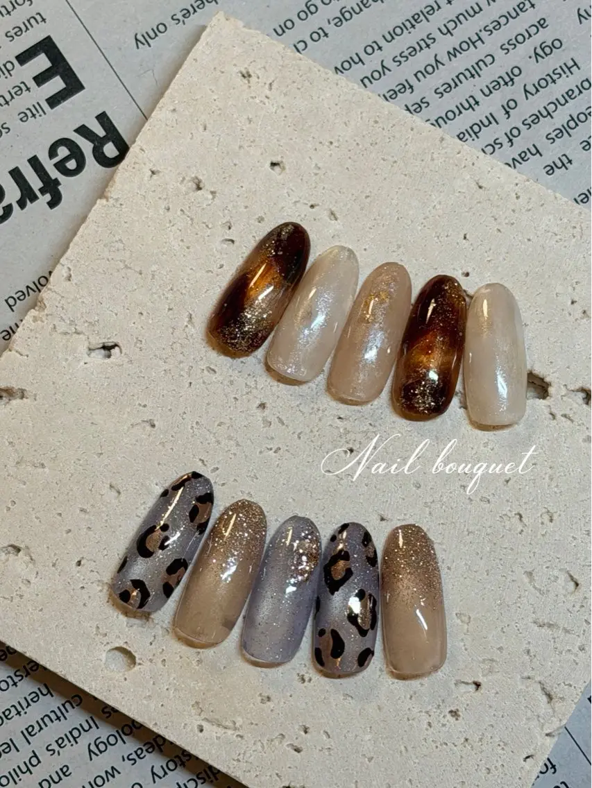 ネイル カジュアル フレンチネイル ガーリー キラキラネイル マグネットネイル ハンドネイル Nail bouquetのネイルデザイン