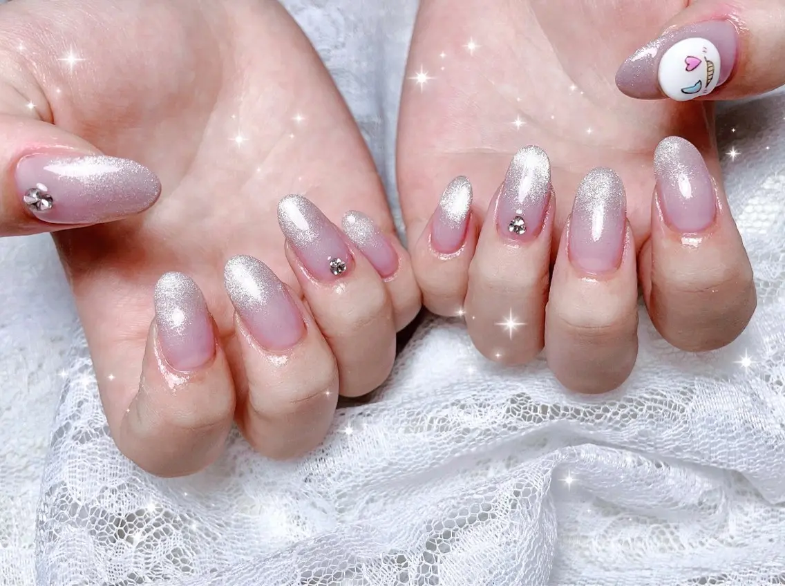 ネイル マグネットネイル ハンドネイル FLARE NAIL フレアネイルのネイルデザイン