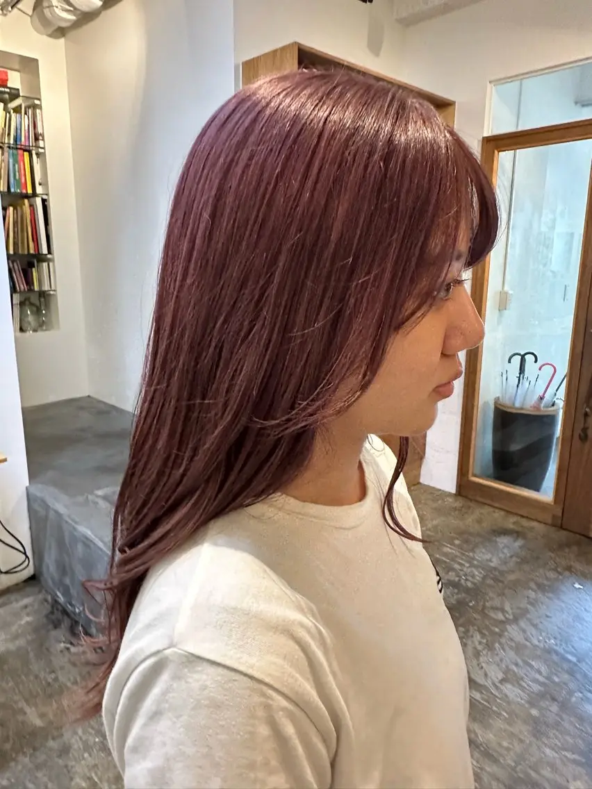 ロング ヘアカラー トリートメント 田口 樹理のヘアスタイル