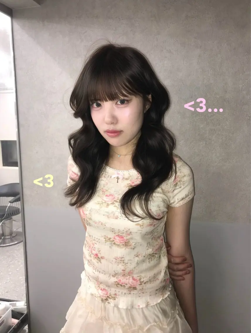 セミロング ヘアカラー トリートメント mao 福岡美容師/韓国ヘアのヘアスタイル