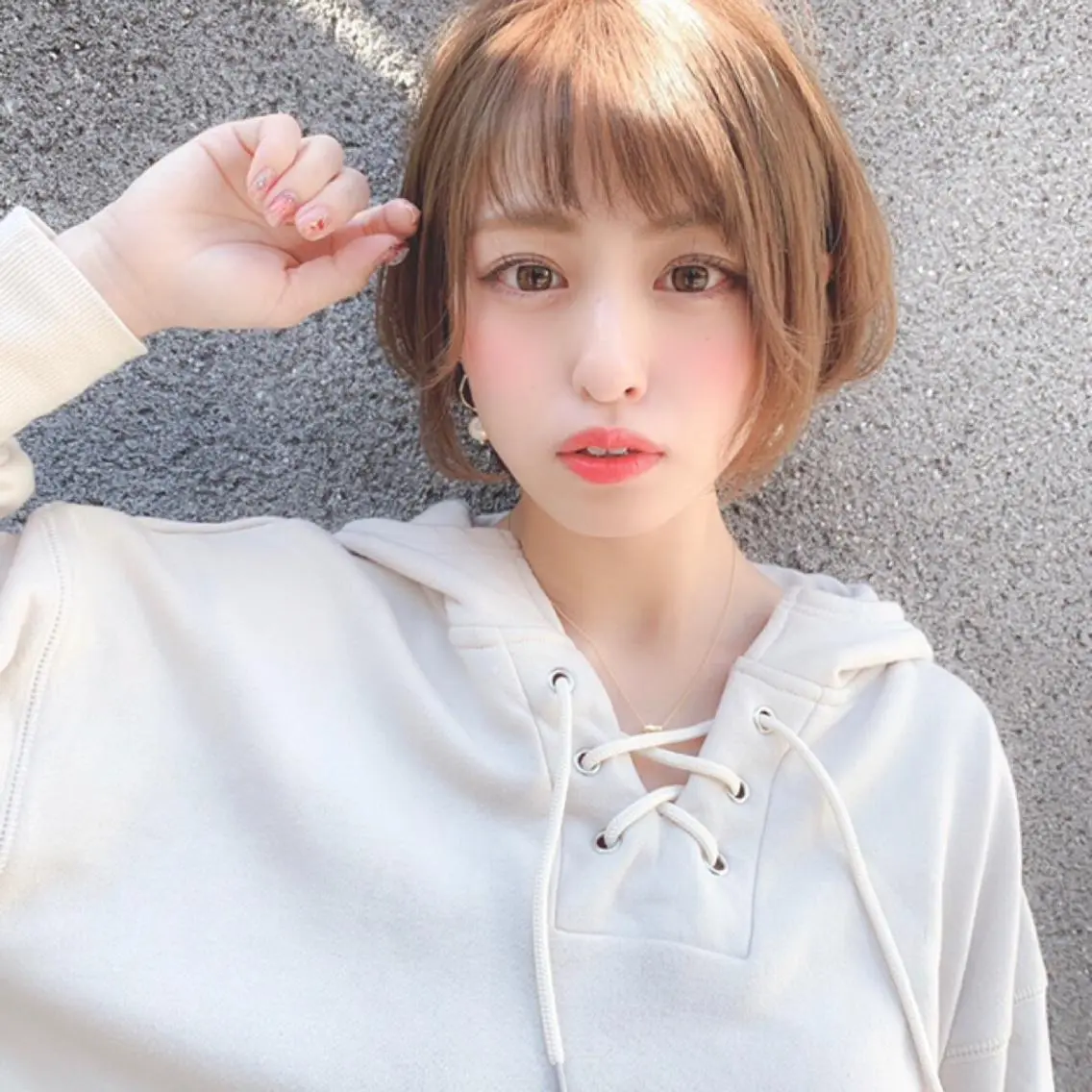 ショート カラー 似合わせカット レイヤーボブ/ボブ 仲川和人のヘアスタイル