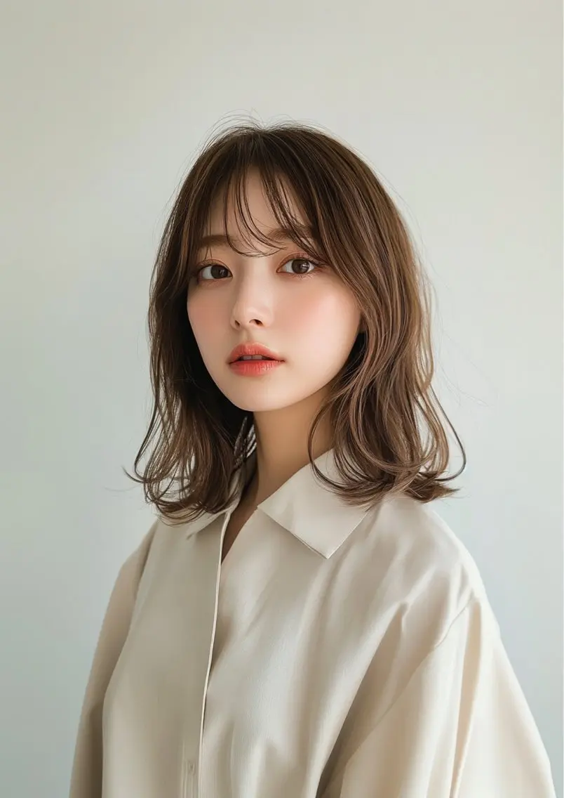ミディアム 【レイヤー特化】 ミディアム/深川諒のヘアスタイル
