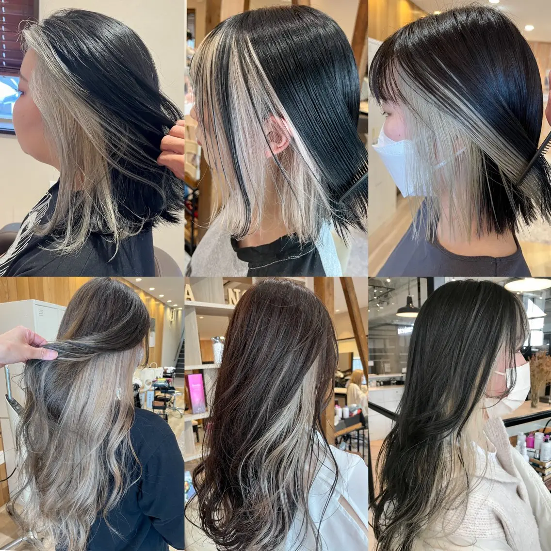 カラー ブリーチ インナーカラー 梶原 武士のヘアスタイル