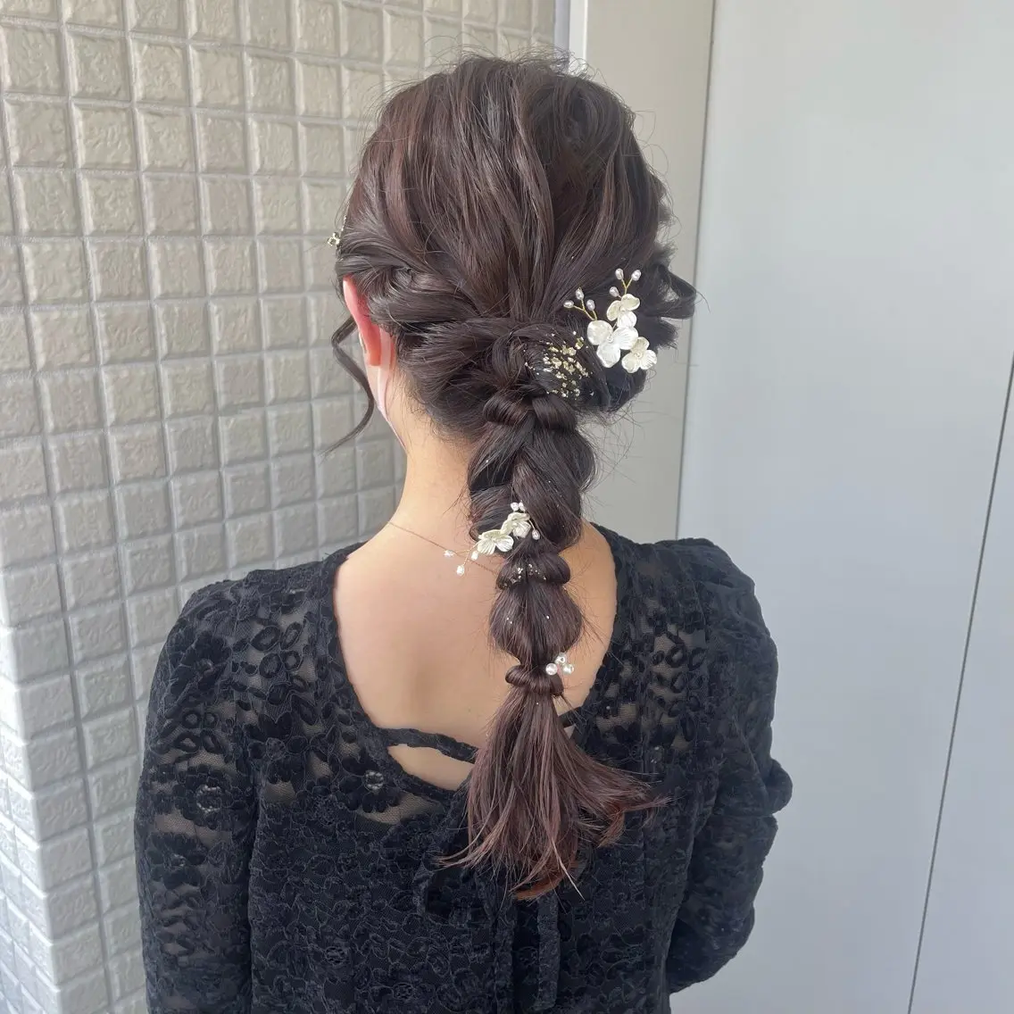 ヘアアレンジ 銀座：似合わせカラー オリーブ🫒アレンジのヘアスタイル