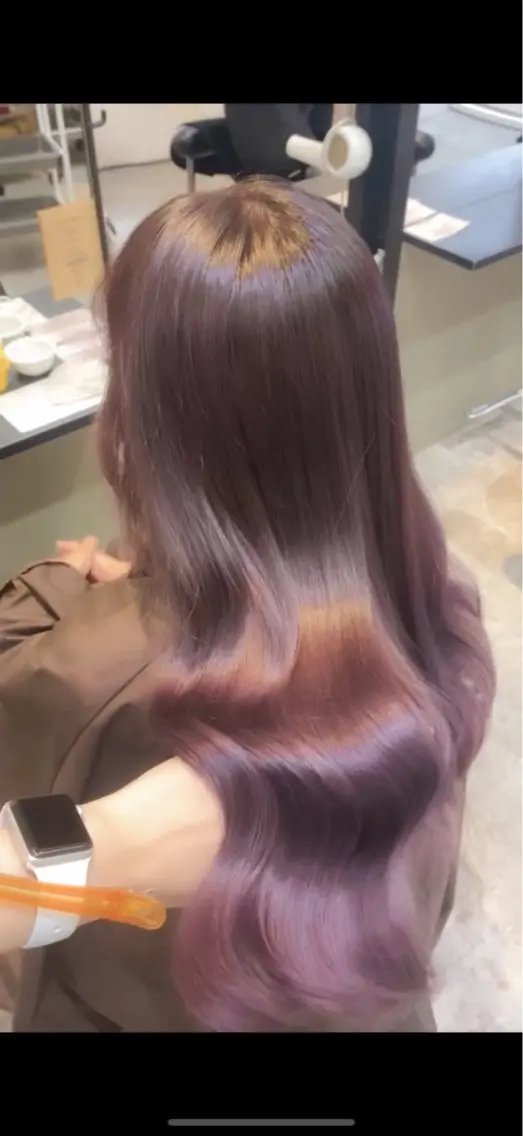 ロング カラー ヘアカラー トリートメント 🪐レイヤー/抜け感 カラー/加野彩果🪐のヘアスタイル