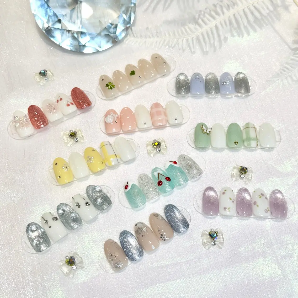 オフなし⭐️【季節限定】梅雨・初夏ネイル🌻🩵の写真