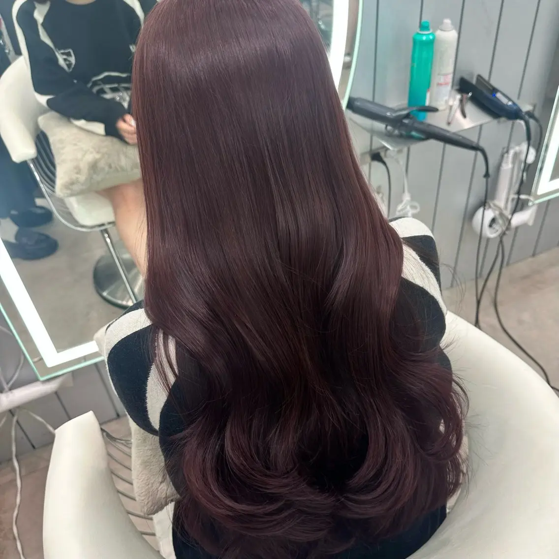 ミディアム カット ヘアカラー トリートメント ブリーチなしW🎀 髪質改善/はのんのヘアスタイル