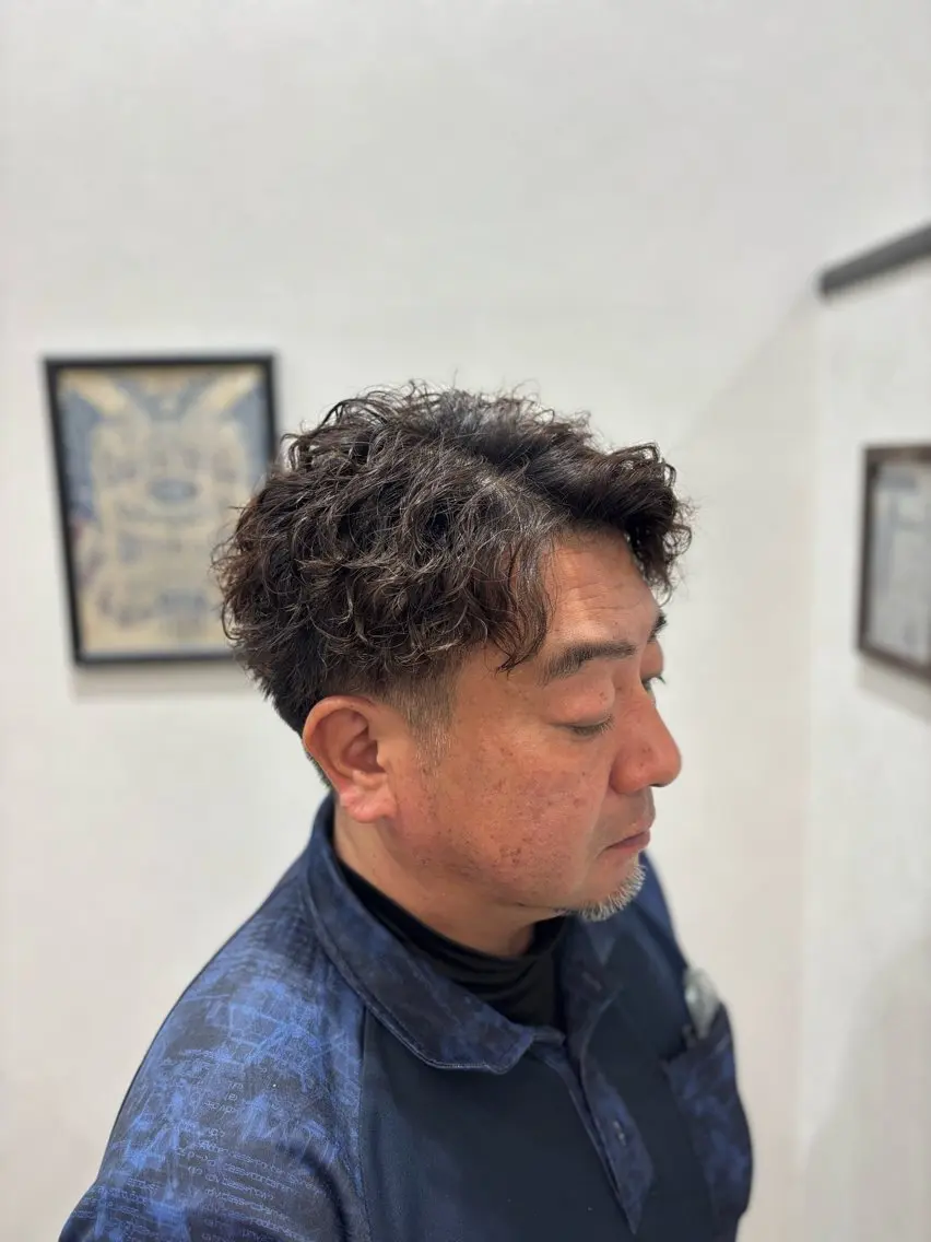 パーマ メンズ 𝑴𝒆𝒏𝒔特化 /パーマ人気/竜也のヘアスタイル