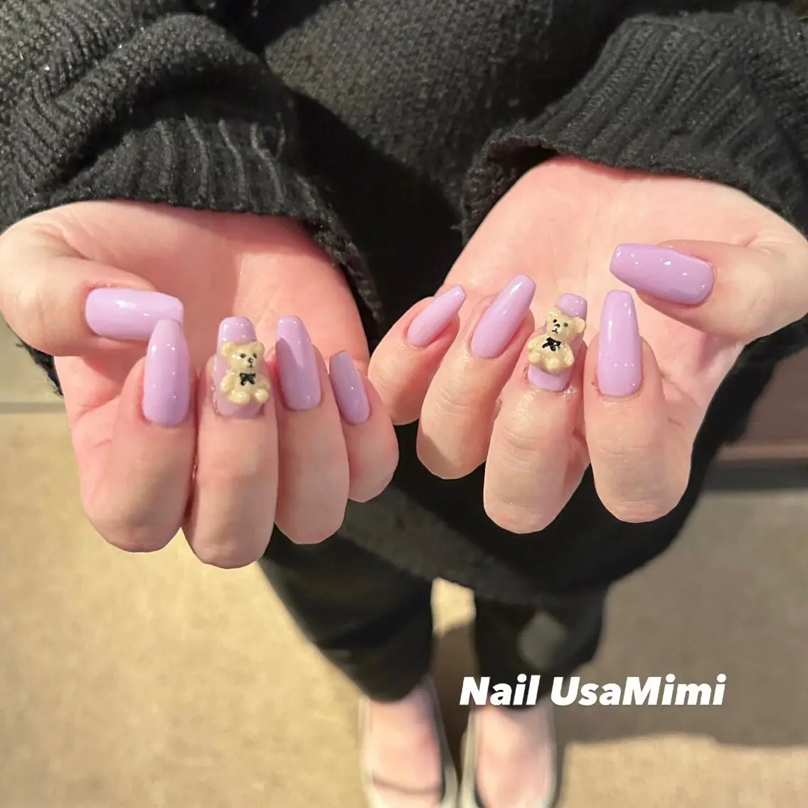 ネイル ジェルネイル マグネットネイル 持ち込み ワンカラーネイル パラジェル 本町ネイルNail UsaMimiのネイルデザイン