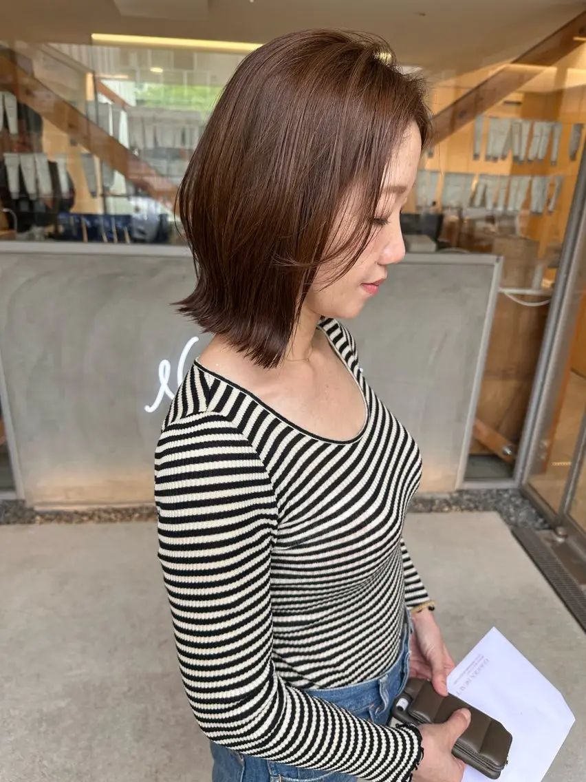 ショート カラー カット ヘアカラー 【茨木で白髪ぼかし】 テミルヘアー三好怜志のヘアスタイル