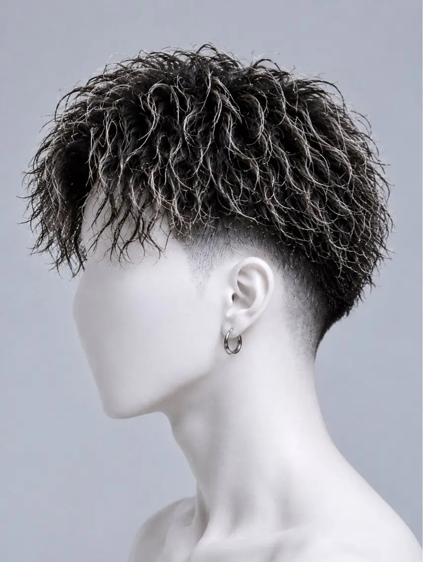 ショート カラー パーマ メッシュ カット ヘアカラー パーマ 寺内 紳悟のヘアスタイル