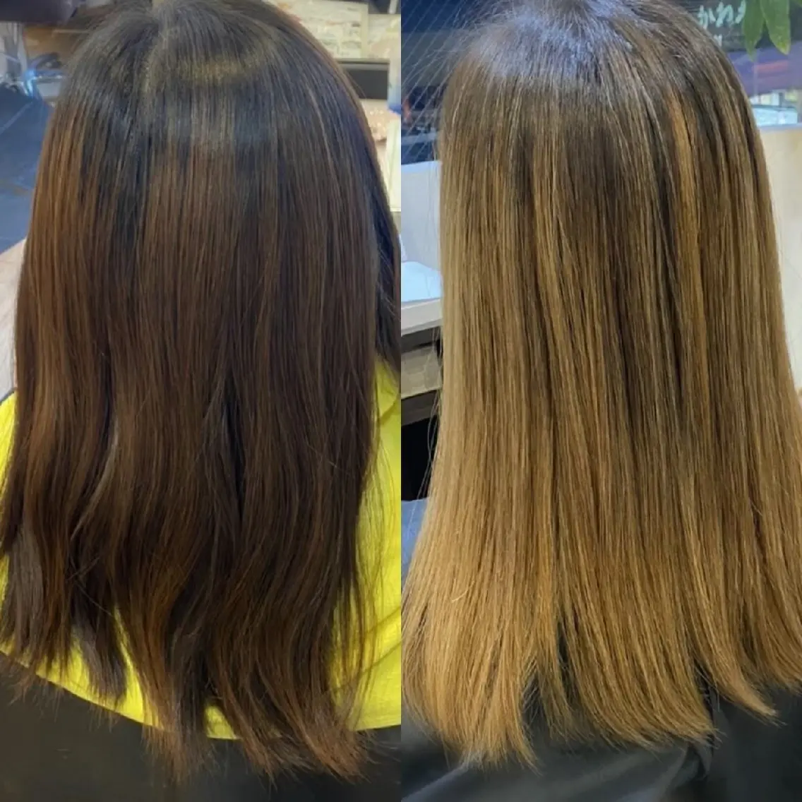 カラー バレイヤージュ ソウワ ヒナコのヘアスタイル