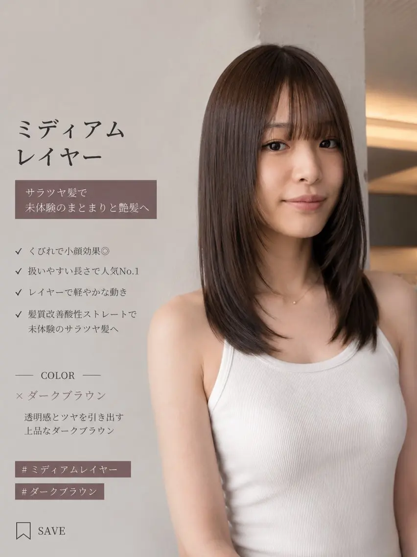 【未体験のサラツヤ髪へ】髪質改善酸性ストレート ¥20630→ ¥13500の写真