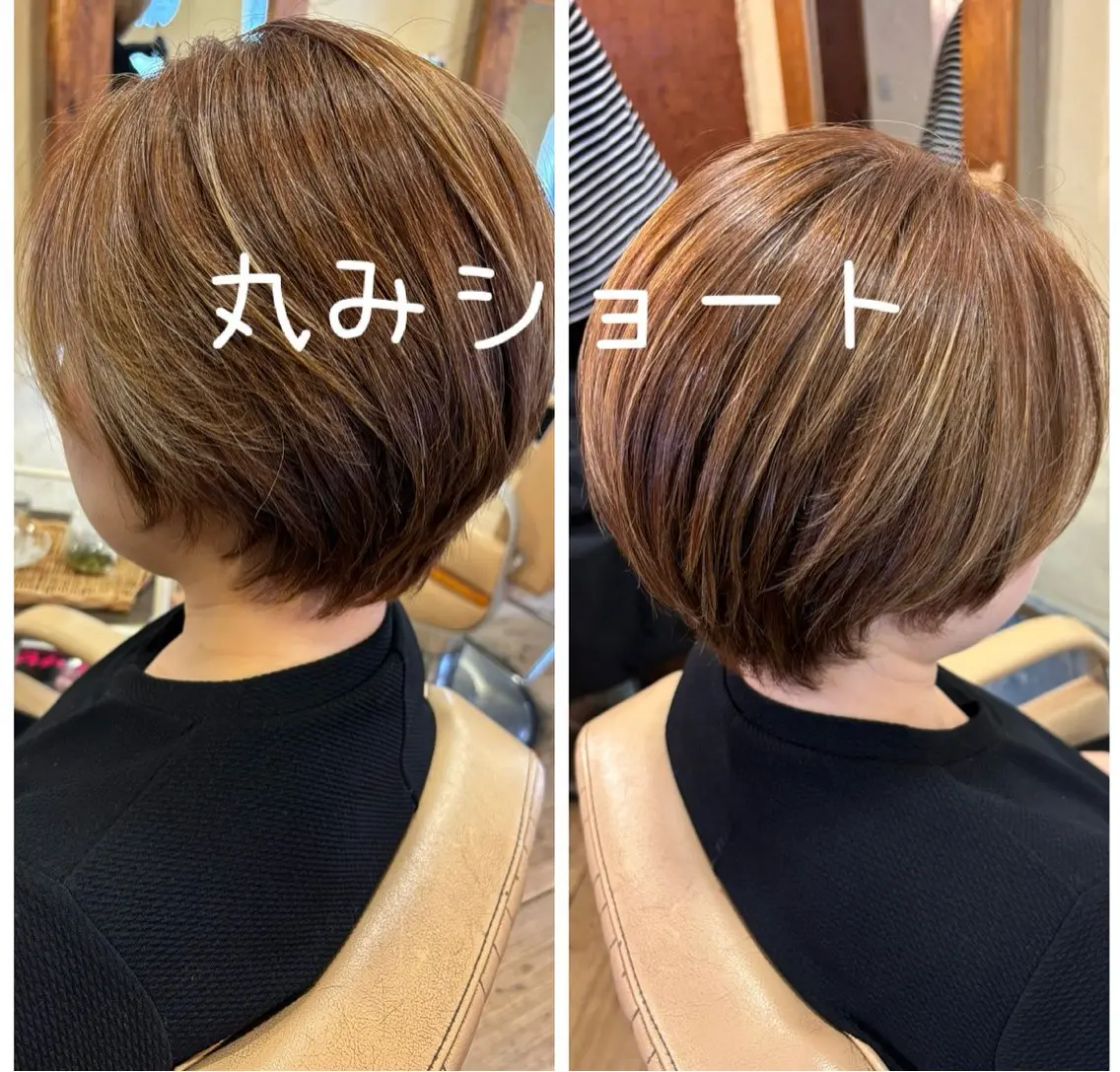 ショート 丸みショート ショートヘア カット ヘアカラー 大鹿 数馬のヘアスタイル