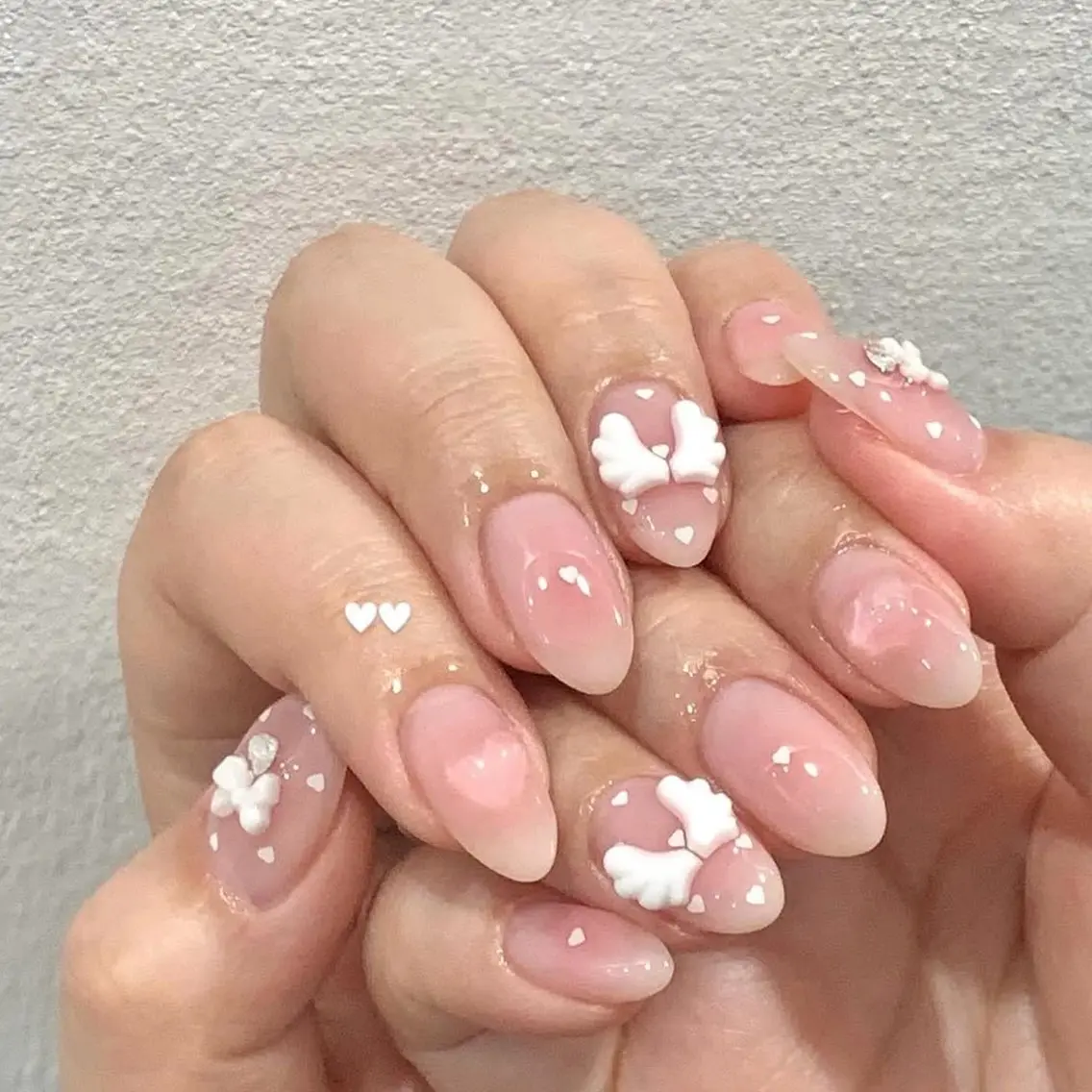ネイル チークネイル 韓国ネイル シンプルネイル ワンホンネイル ハンドネイル Akina Nail 亀戸のネイルデザイン