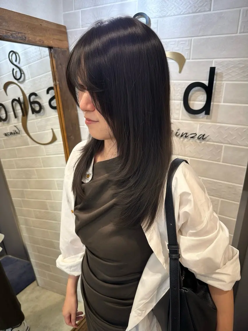 ロング ロングレイヤー レイヤーカット ロング jaemi/ジェミ カラー診断🌈🌟のヘアスタイル