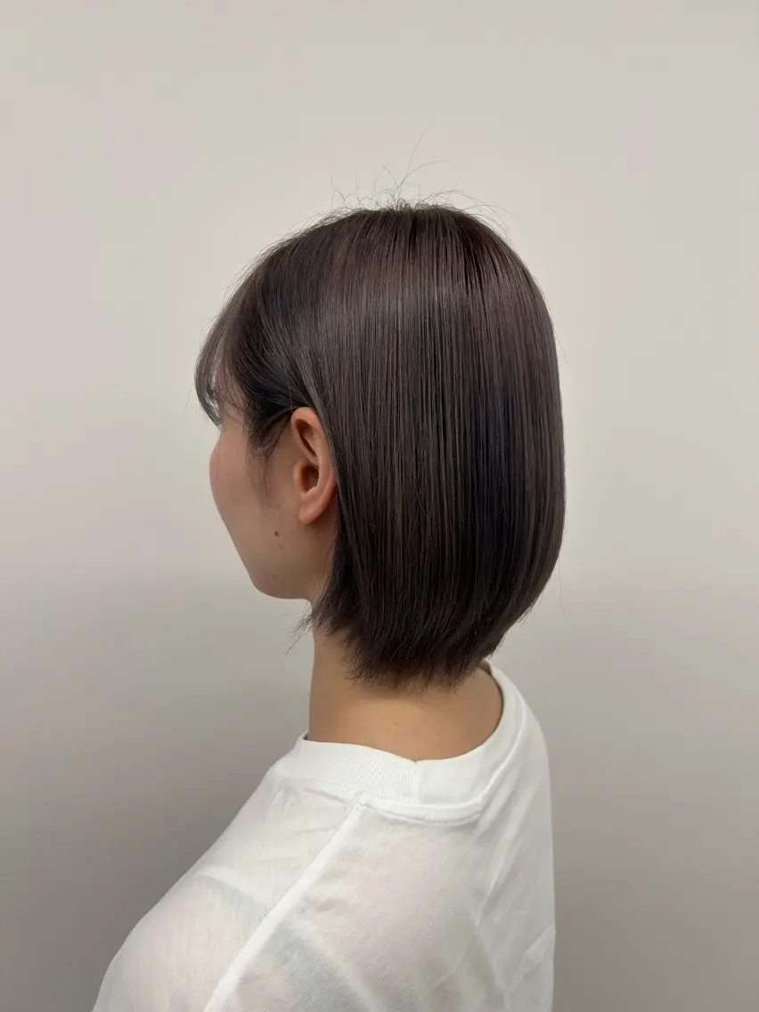 ショート カット ワンカラー/レイヤー 🩷モエのヘアスタイル