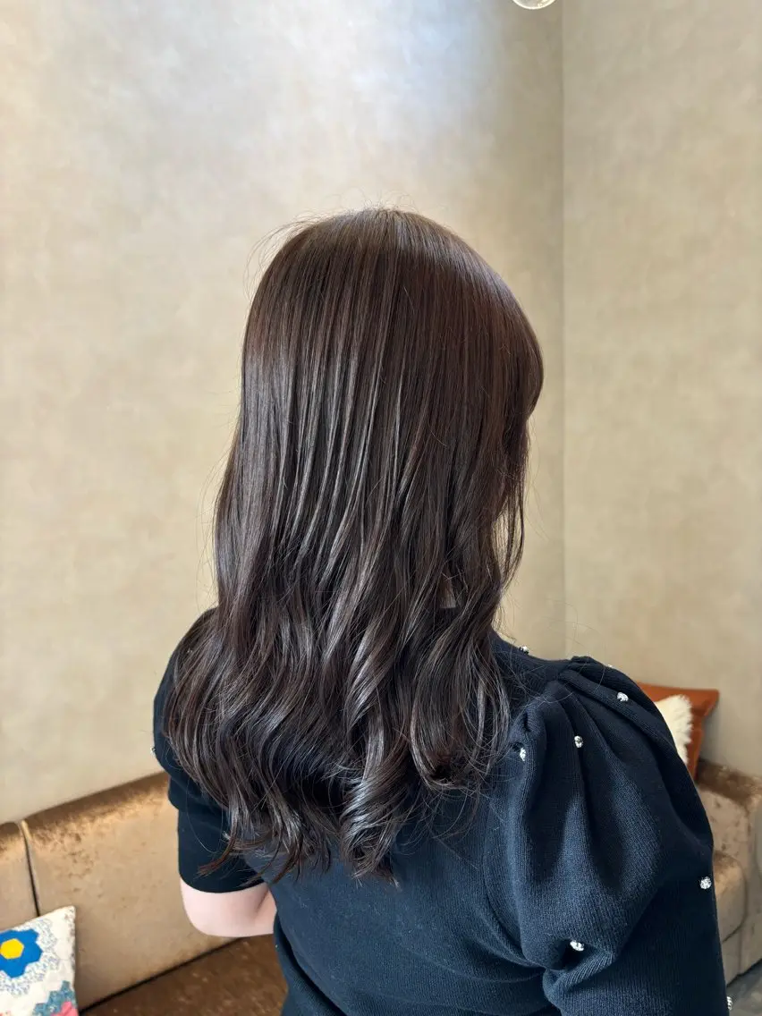 ロング ボブ/レイヤー/暖色 カラー/モモカ🎀のヘアスタイル