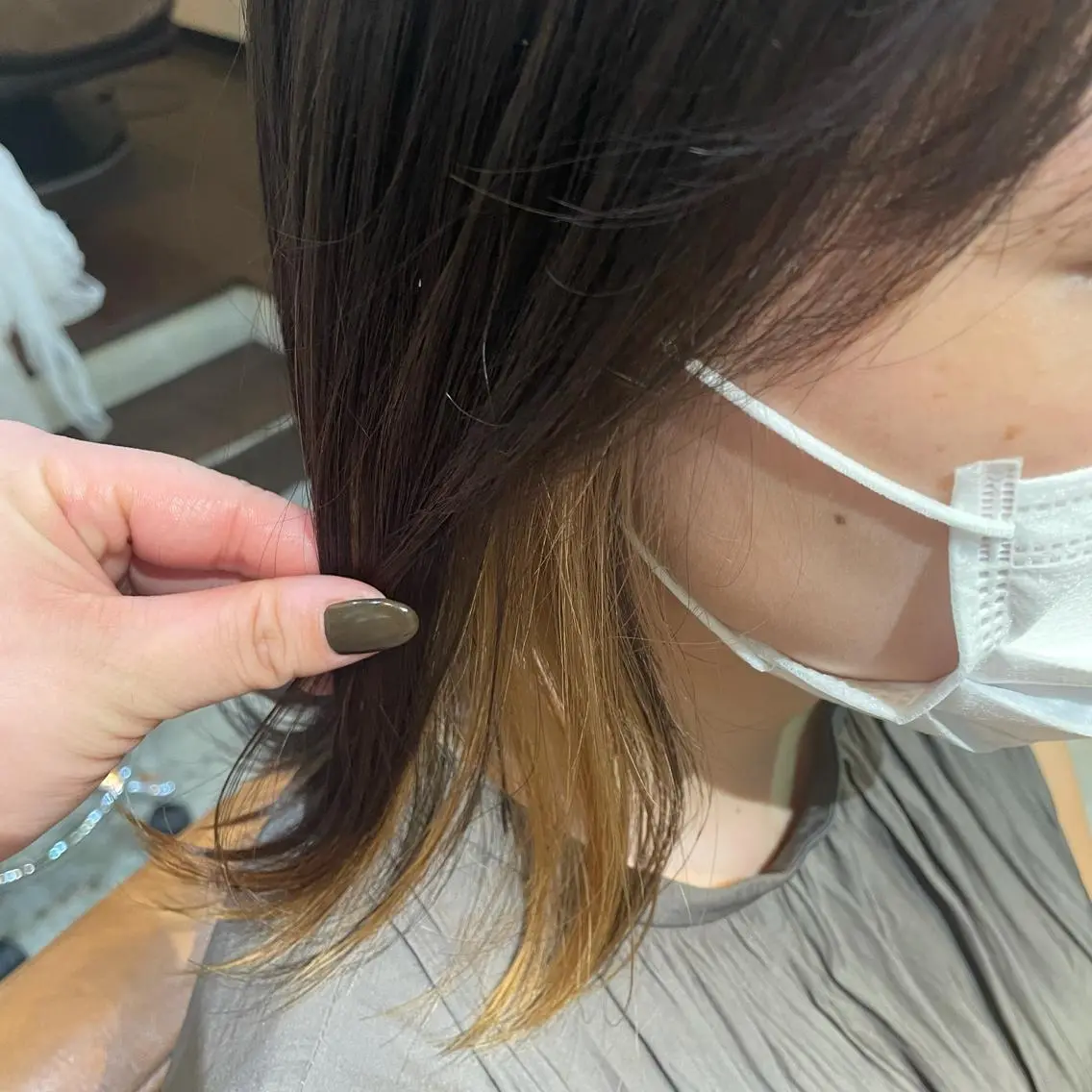 ショート カラー 北川 智海のヘアスタイル