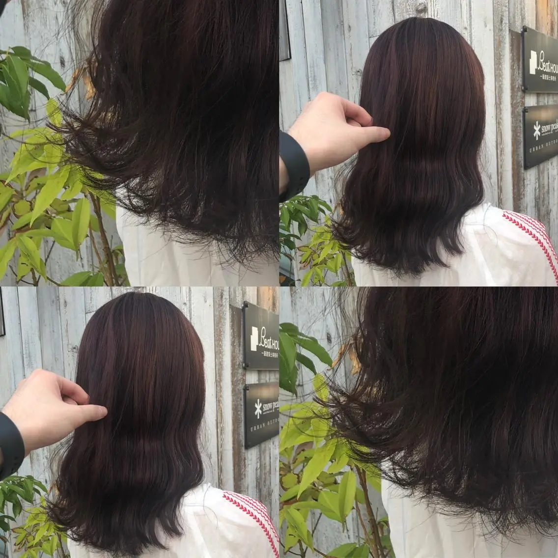 セミロング カラー パーマ ヘアアレンジ メンズ キッズ 上品＆韓国風 🥀海心🥀のヘアスタイル