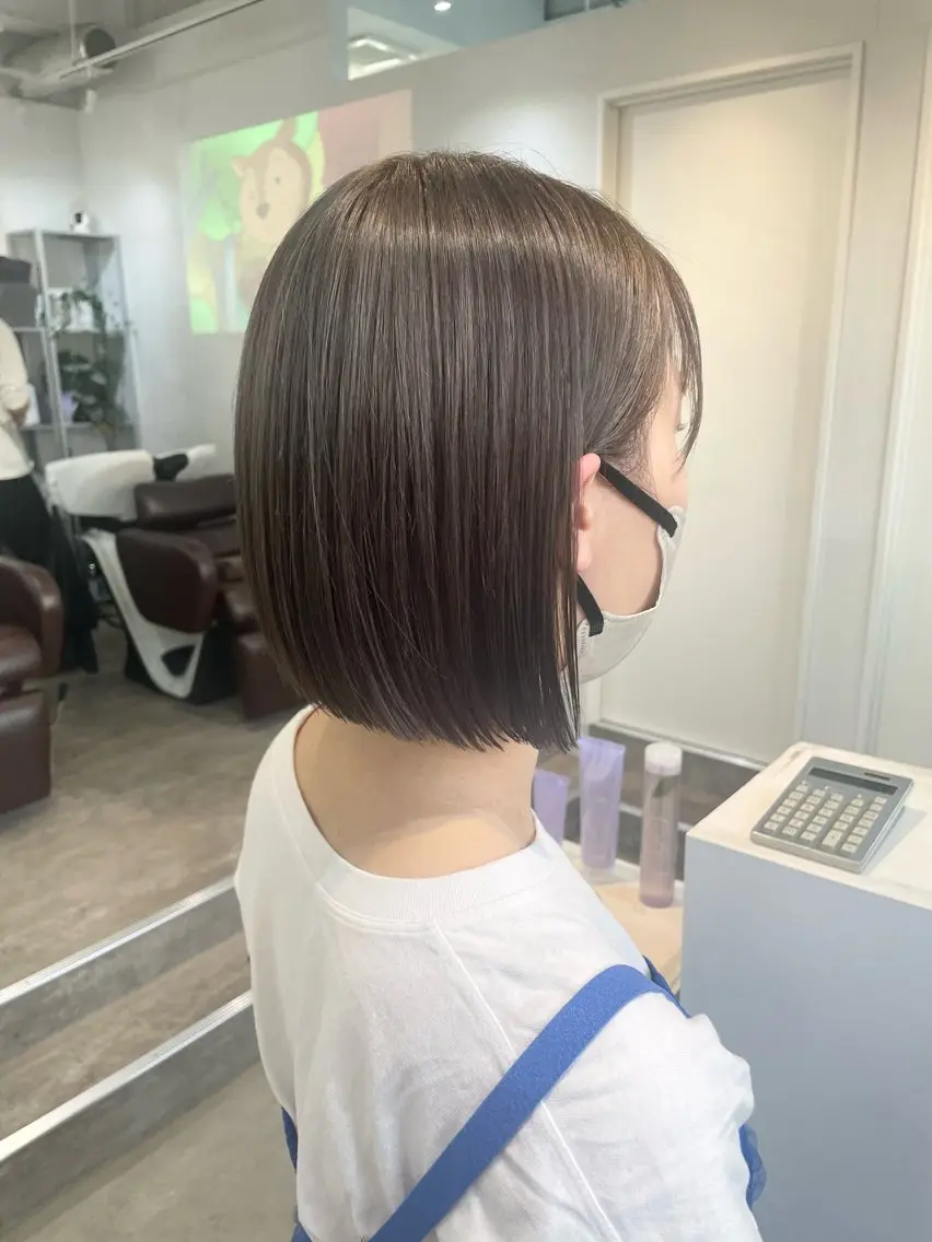 似合わせカット➕透明感グレージュカラー（ケア剤付き）➕トリートメント➕ヘアセット🫧🩶の写真