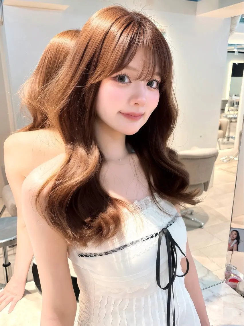【人気No.1♡】カット+プレミアムカラー+3stepトリートメント🎀の写真