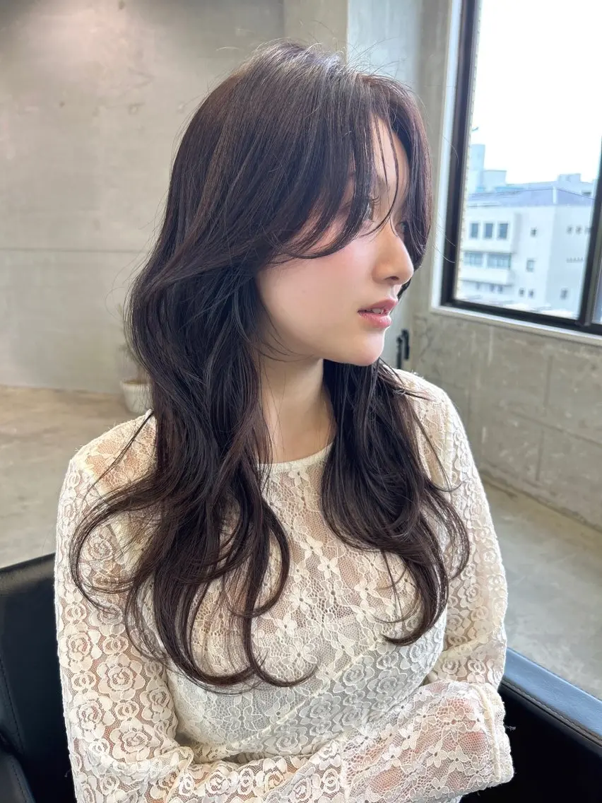 ロング カット ヘアカラー トリートメント 🦋髪質改善🦋 眞井琴美のヘアスタイル