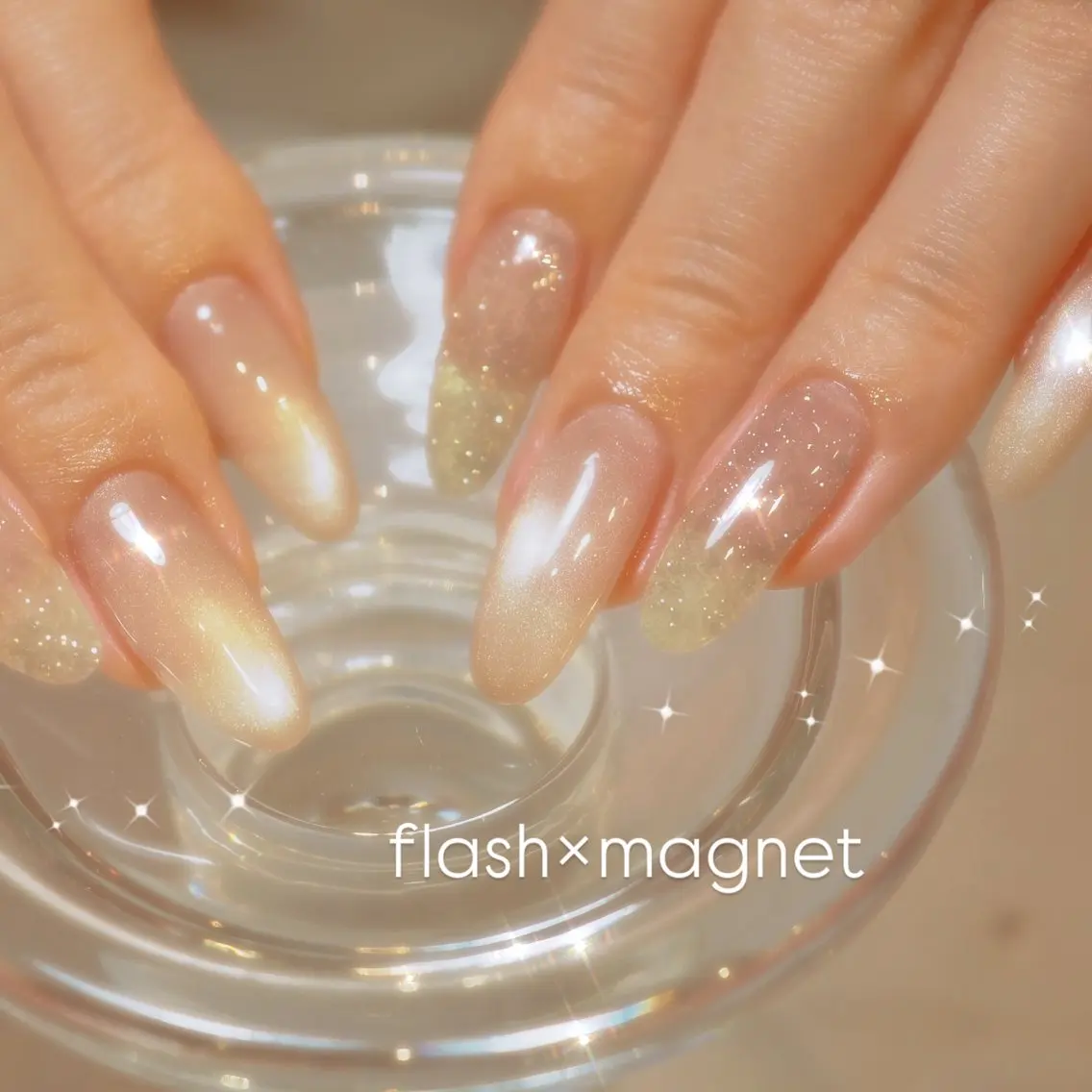 ネイル フラッシュネイル マグネットネイル Lumee Nail Eyelashのネイルデザイン