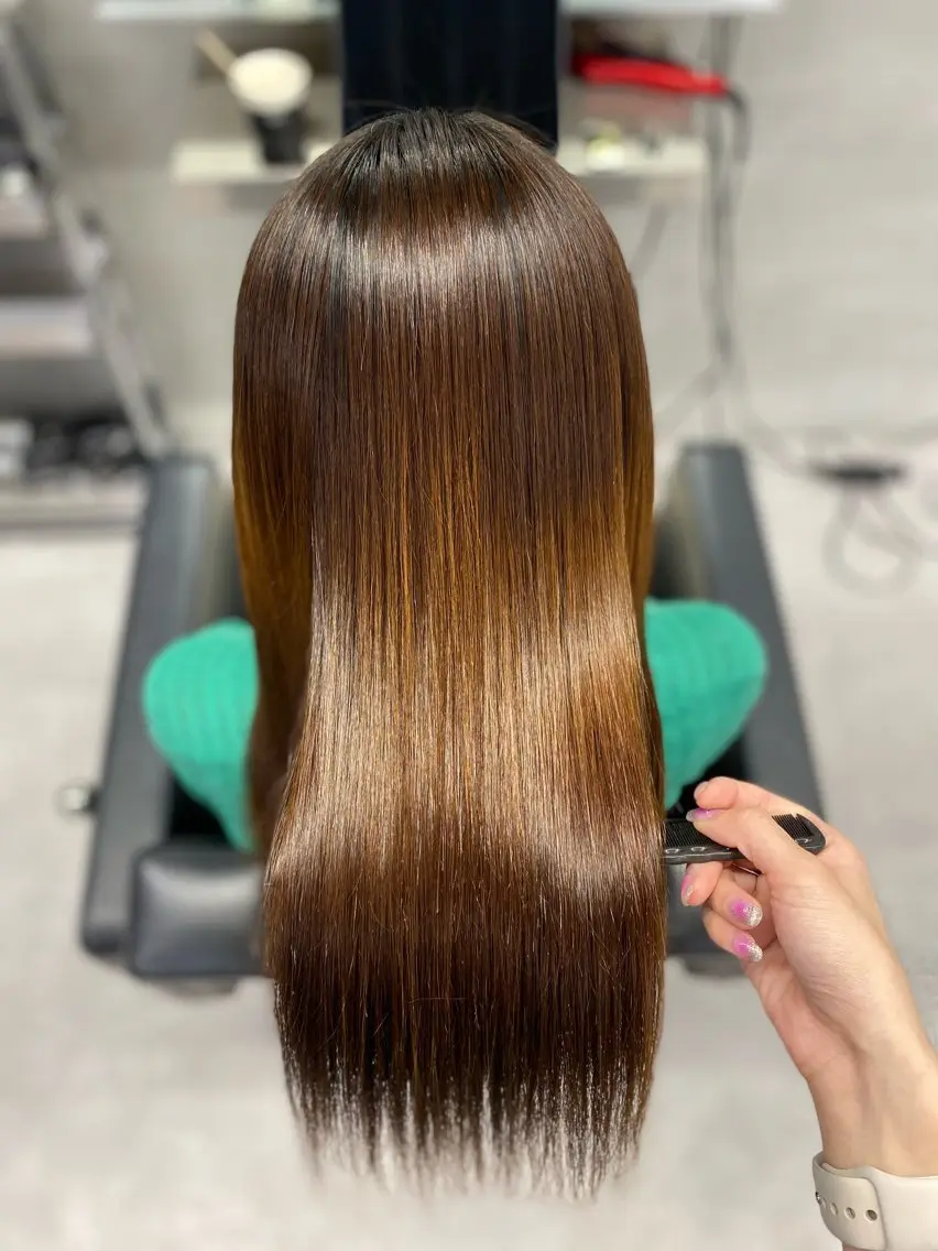 セミロング 縮毛矯正 トリートメント 艶髪/縮毛矯正 🫧辻野海羽のヘアスタイル