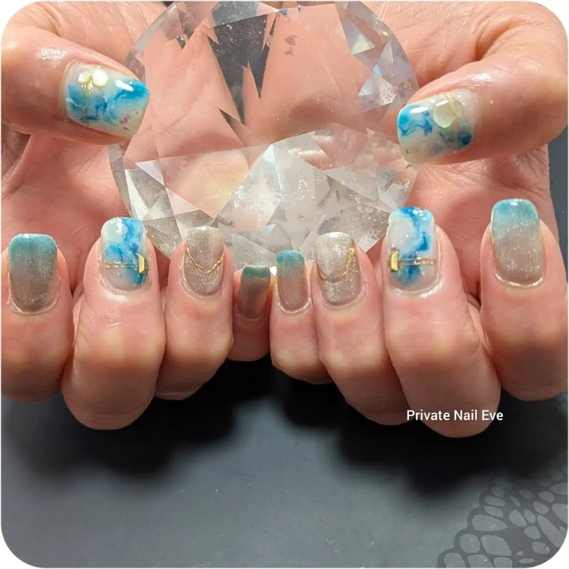 ネイル 持ち込み ニュアンスネイル ハンドネイル ネイル junkoのネイルデザイン