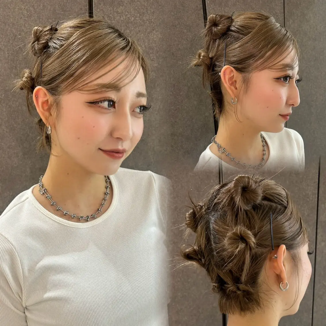 ヘアアレンジ ベージュ/ヘアセット レイヤー/Marinのヘアスタイル
