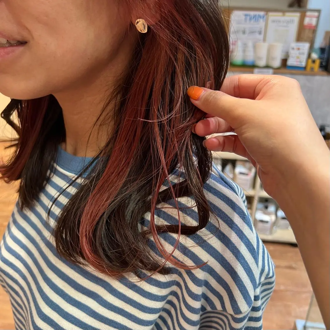 カラー ヘアカラー インナーカラー♡ Nanakoのヘアスタイル