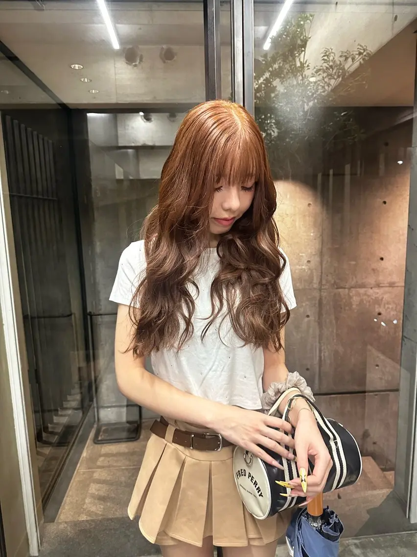 ロング 西 美羽のヘアスタイル