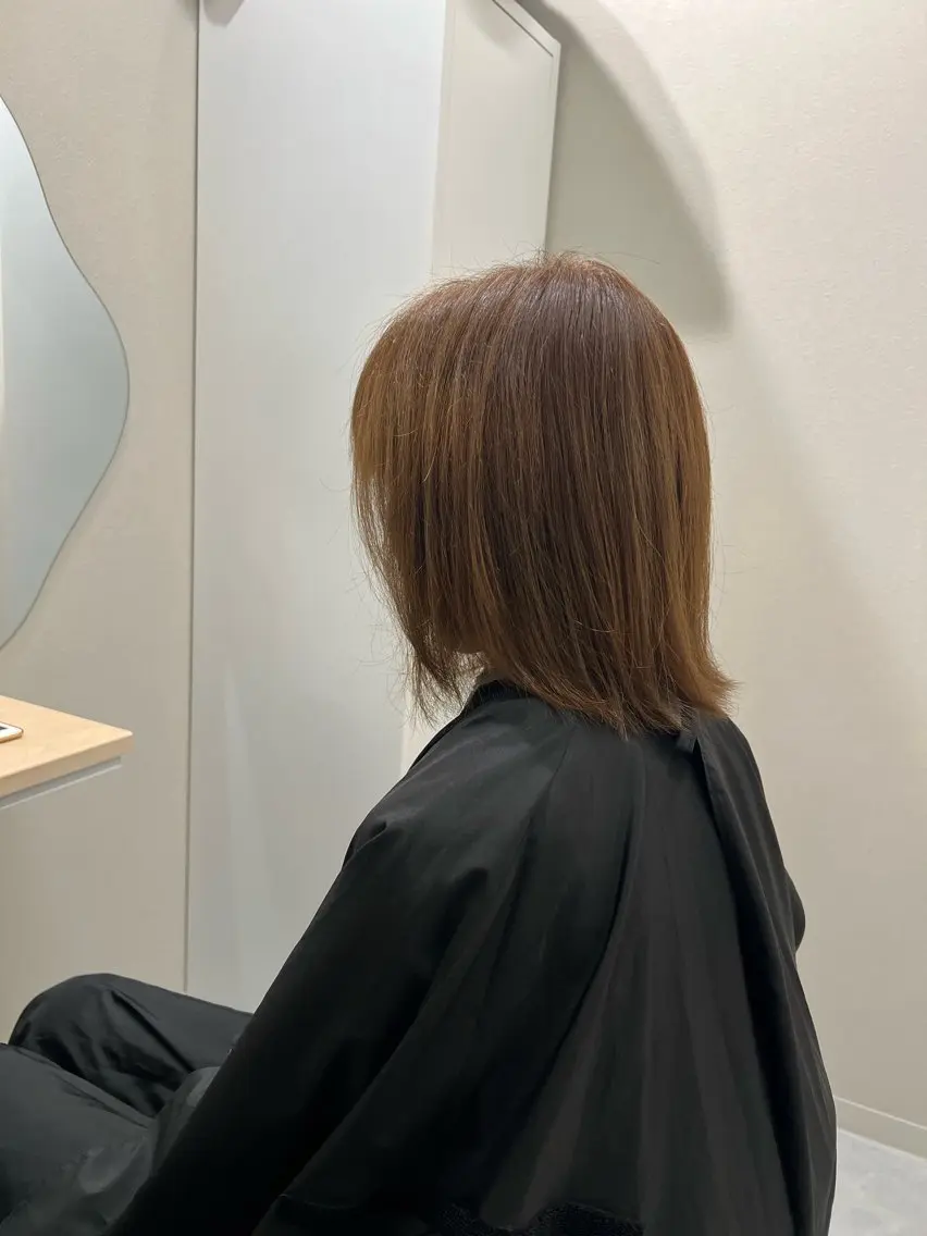 ミディアム ヘアカラー 桑野 胡桃のヘアスタイル