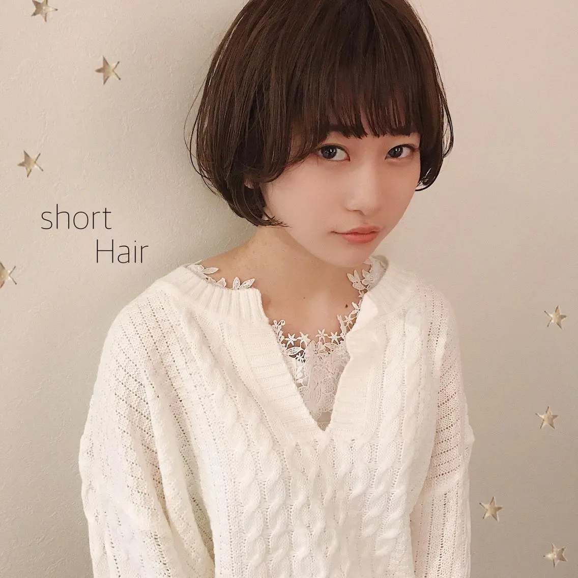 ショート カラー カット ヘアカラー 市川 千夏のヘアスタイル