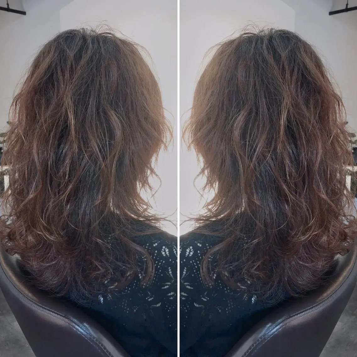 セミロング パーマ Le rond吹田店のヘアスタイル