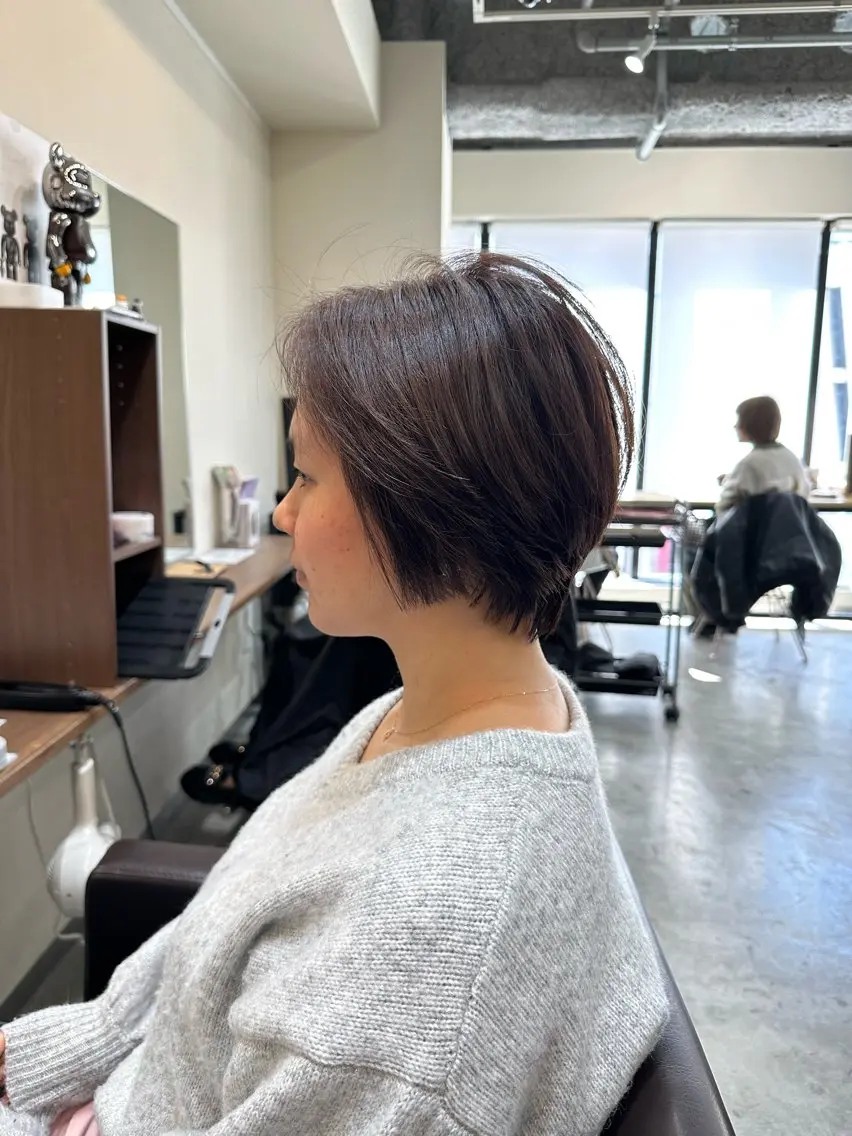 ショート カラー ショートヘア 小顔カット 平日オススメ✨ コスパ&タイパ✨山下のヘアスタイル