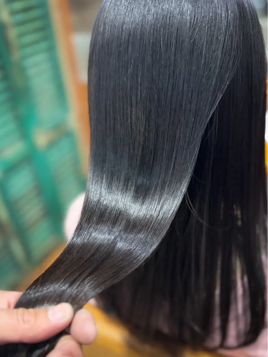 ロング Glunge 徳田まりんのヘアスタイル