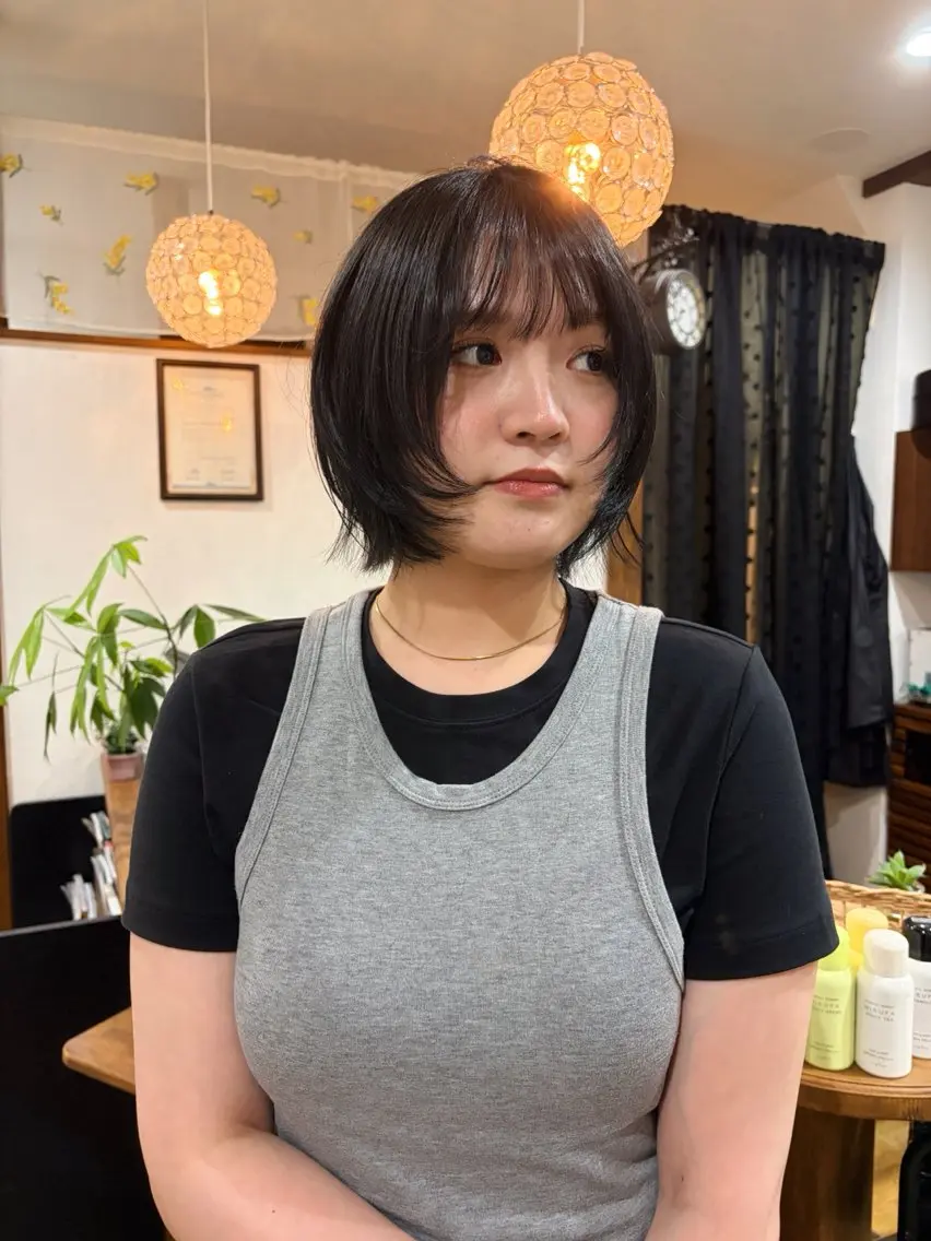 ショート カット ヘアカラー カラーモデル募集🩰 Amiのヘアスタイル