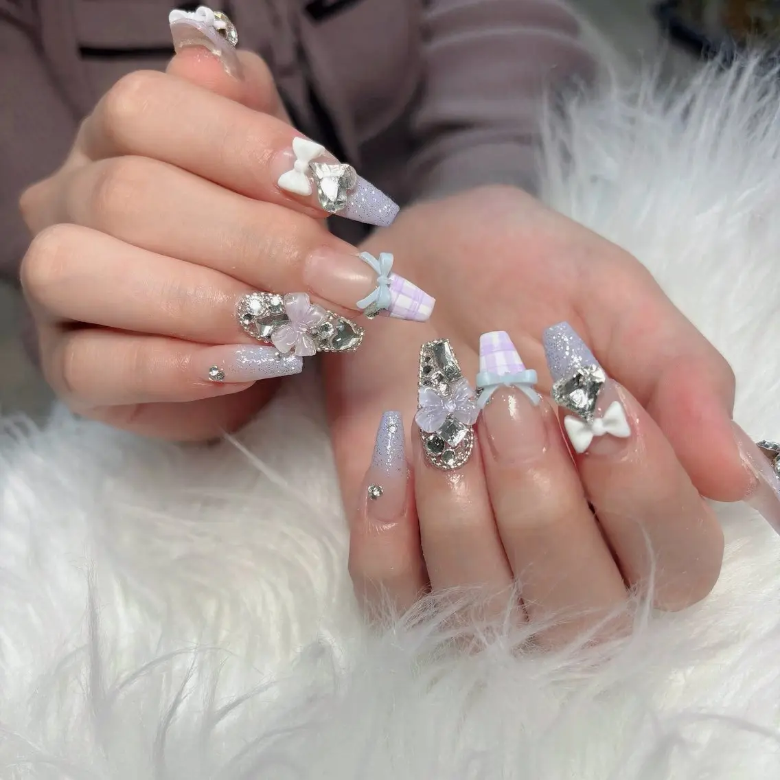 ネイル フットネイル フレンチネイル グラデーション 韓国ネイル ロングネイル ハンドネイル Hani Nail Salonのネイルデザイン