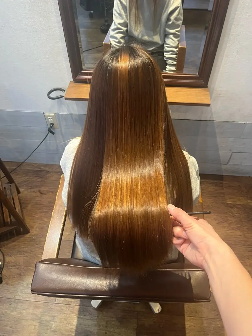 美髪縮毛矯正＋カット＋トリートメント（ブリーチ、ハイライト、ハイダメージの方はこちら）の写真