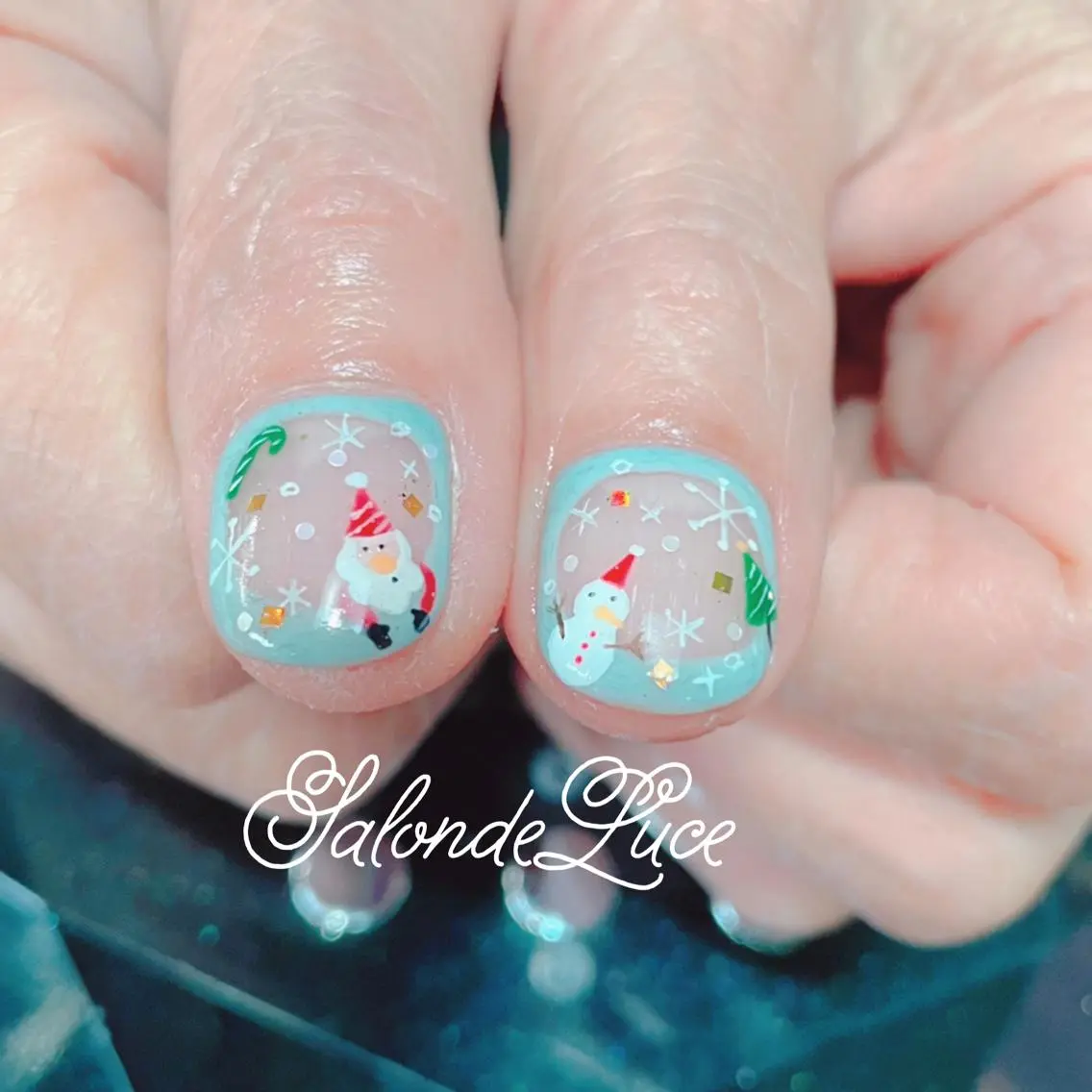 ネイル 冬ネイル クリスマス Salon de Luceのネイルデザイン
