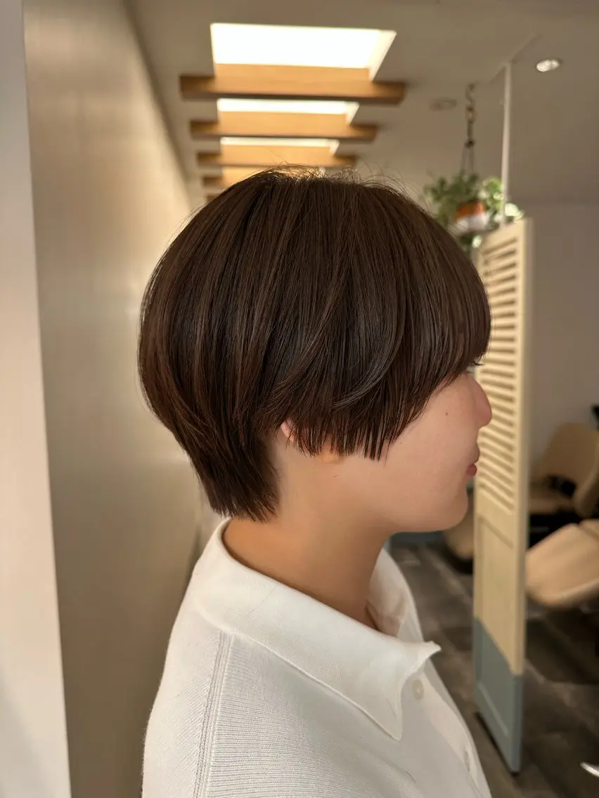 ショート ヤスマルユイカ 髪質改善/透明カラーのヘアスタイル