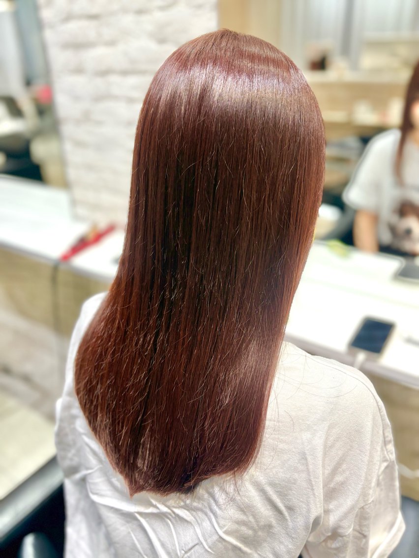 セミロング 【表参道】艶カラー 松原 栞🌼‎🤍のヘアスタイル